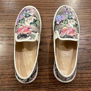 Women’s Vince Camuto Slip On Flats/Floral Sneakers - Size 8.5, Lightly Worn